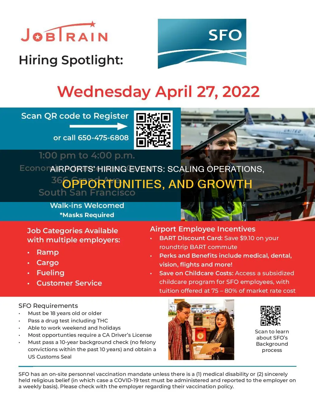 why do airports have hiring events