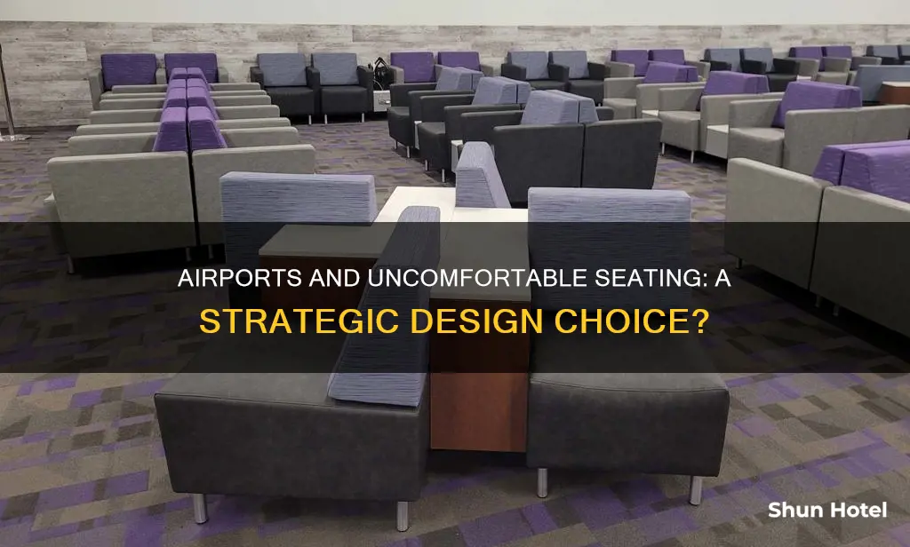 why do airports have uncomfortable seating