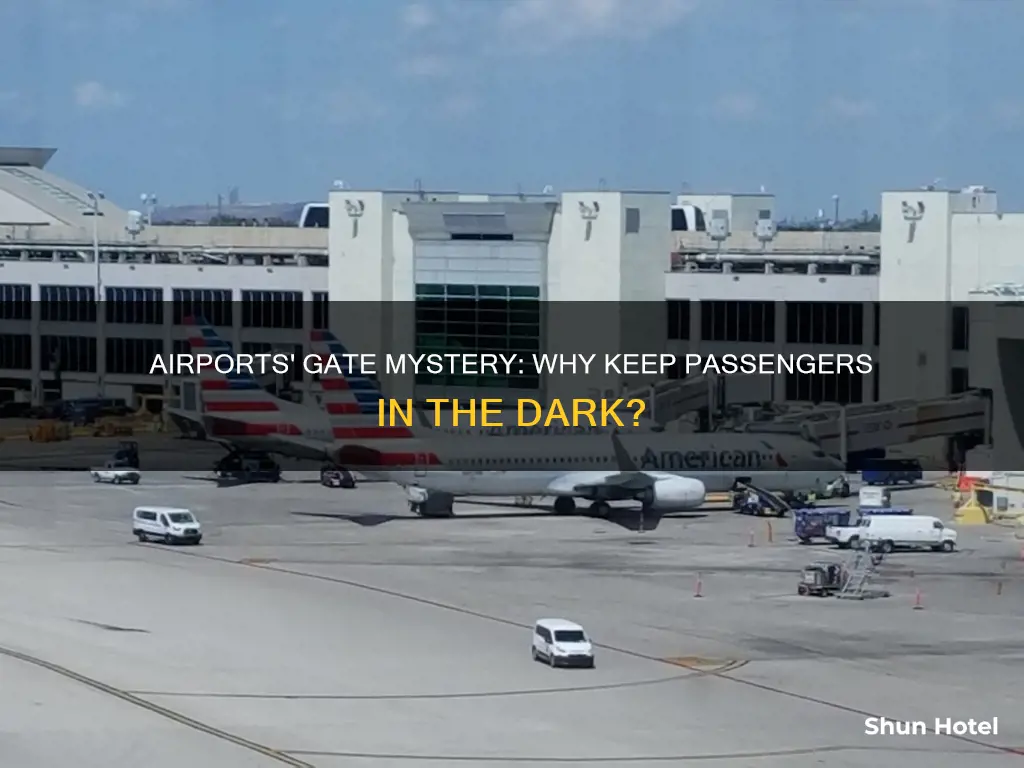 why do airports not show gates