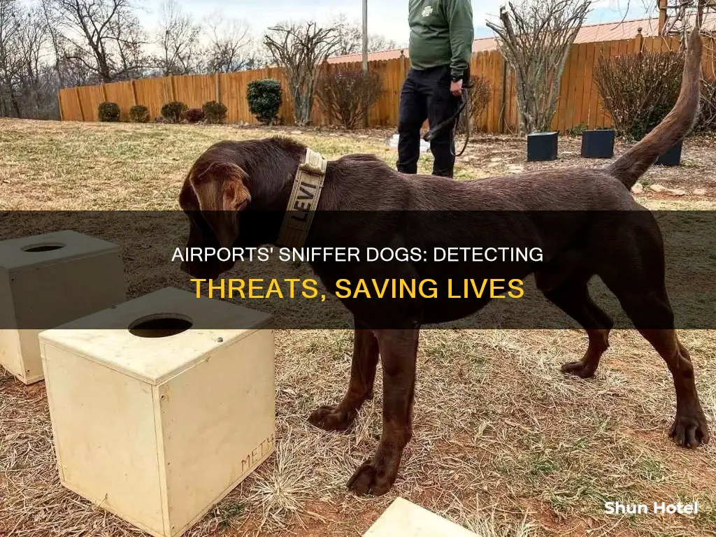 why do airports use sniffer dogs