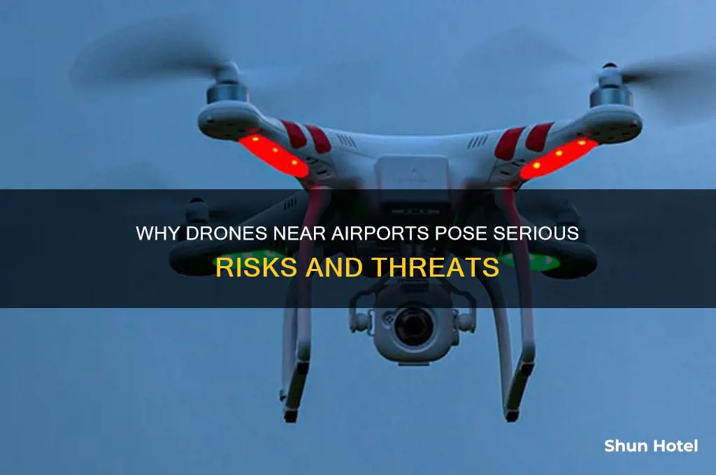 why do people fly drones near airports
