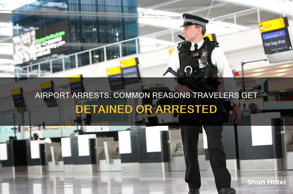 why do people get arrested at the airport