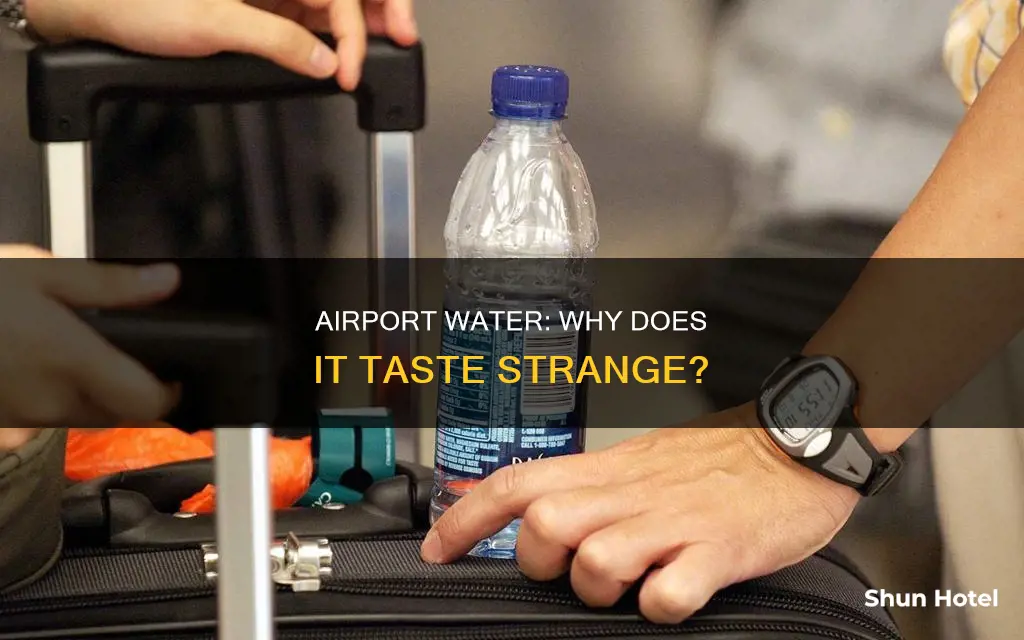 why does airport water taste weird