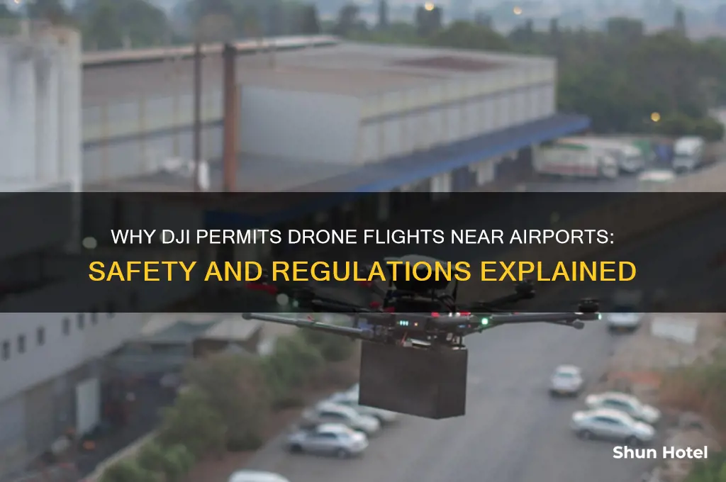 why does dji allow flying near airport