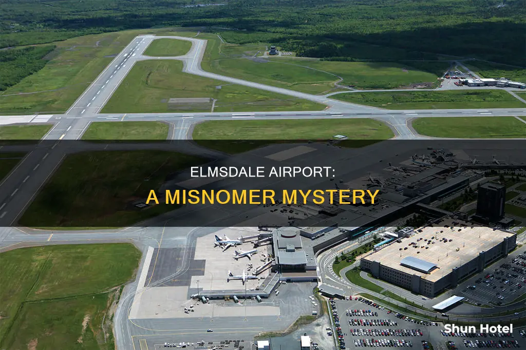 why does it say elmsdale airport