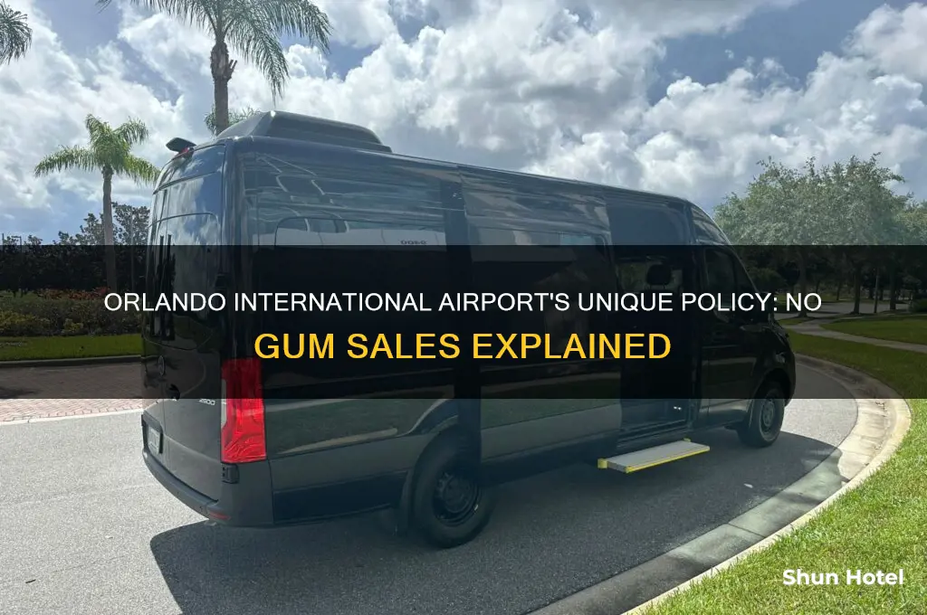 why does orlando international airport not sell gum