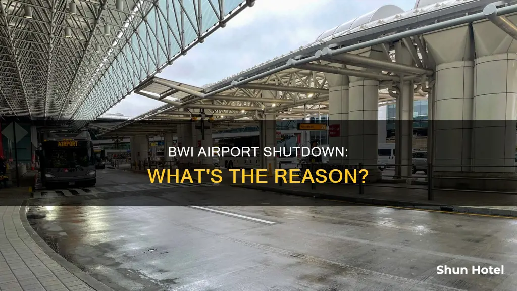 why is bwi airport shut down