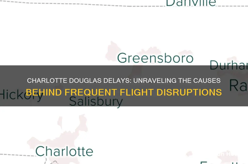 why is charlotte douglas international airport delayed