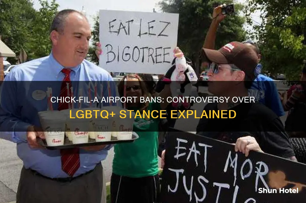 why is chikfila getting banned from airports