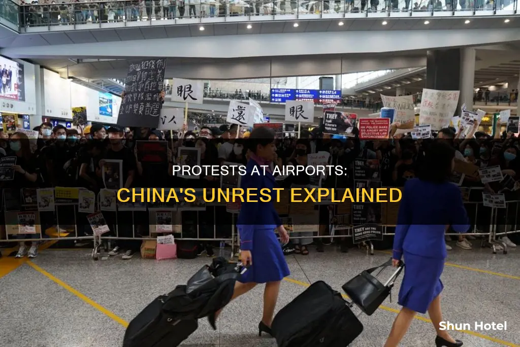 why is china protesting at airport