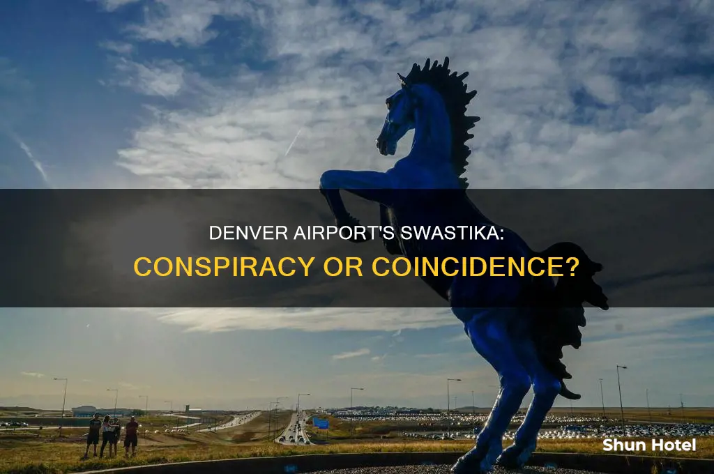why is denvers airport a swastika