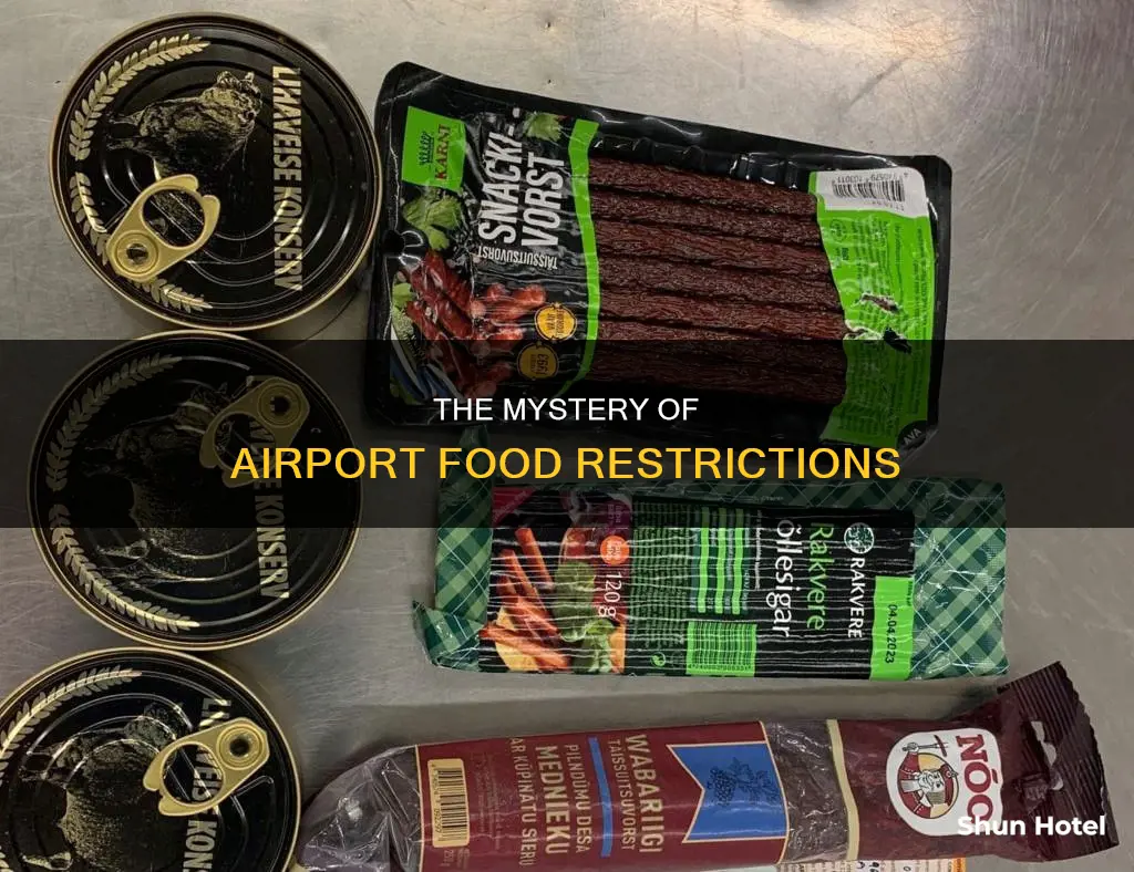 why is food illegal at airports