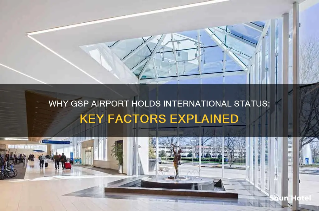 why is gsp an international airport