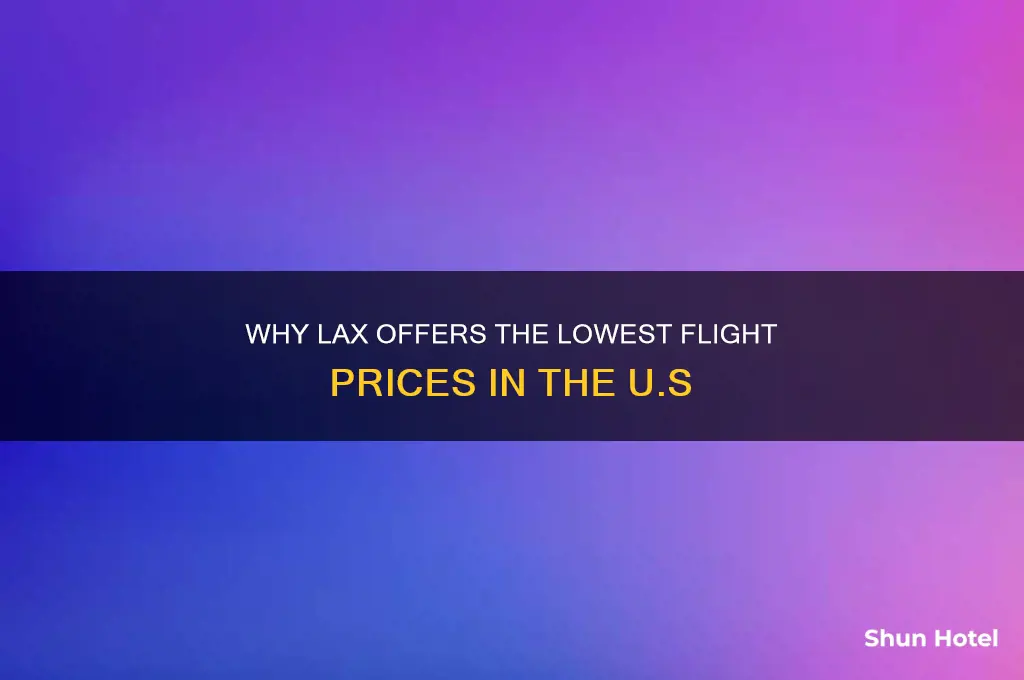 why is lax the cheapest us airport to fly into