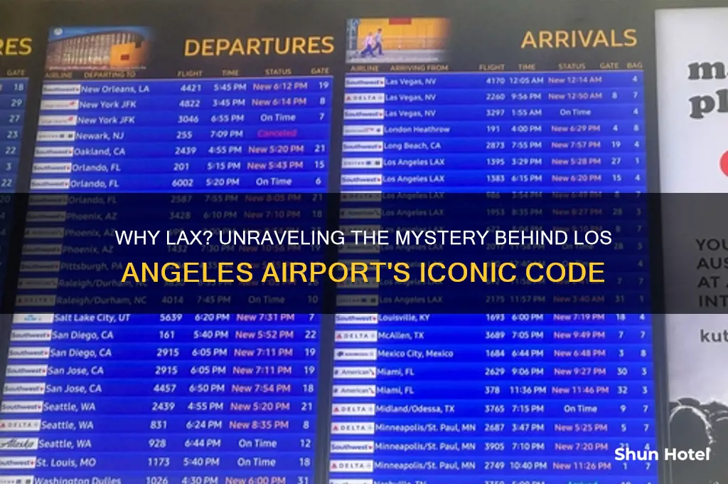 why is los angeles internation airport known as lax