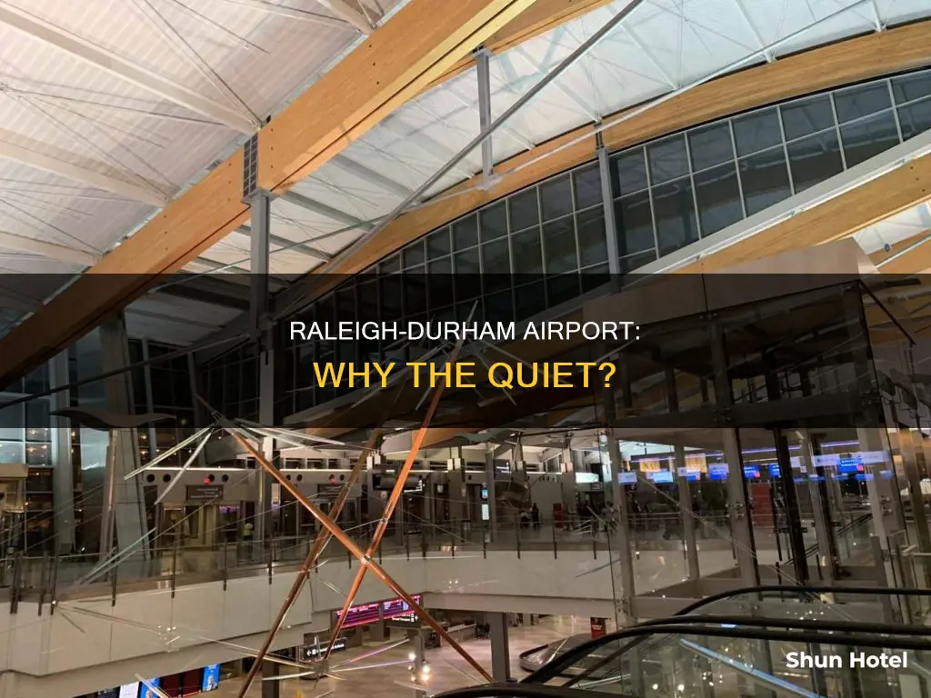 why is rdu airport not busy