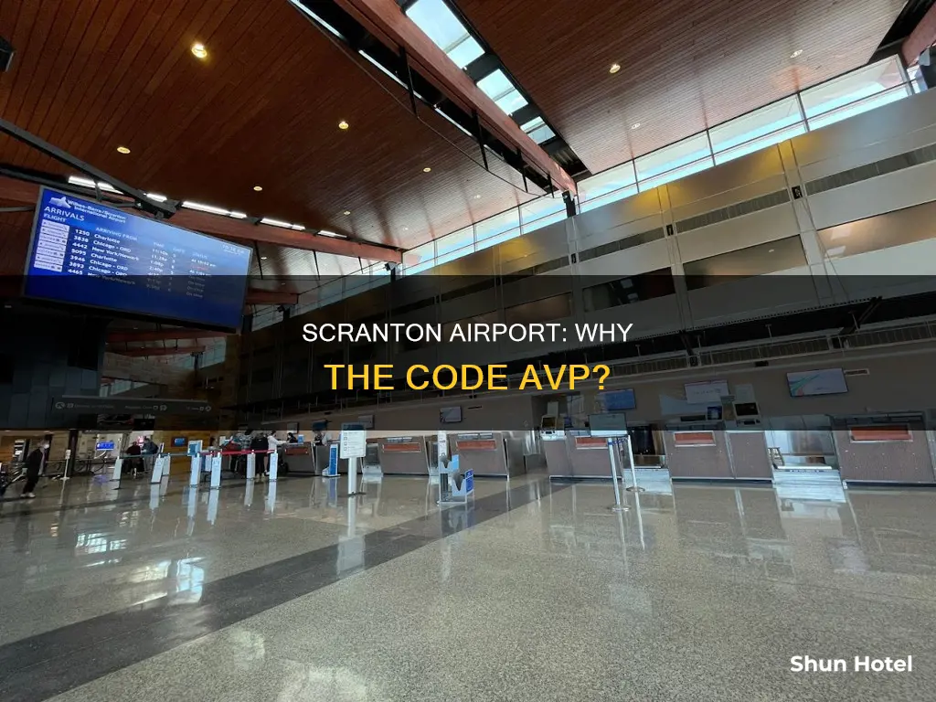 why is scranton airport code avp