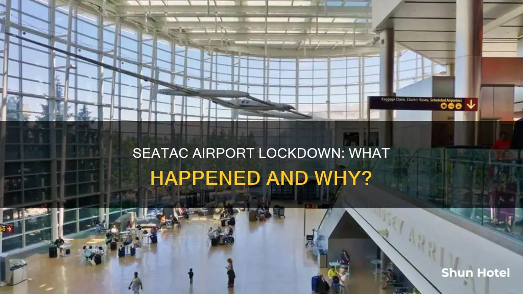 why is seatac airport on lockdown