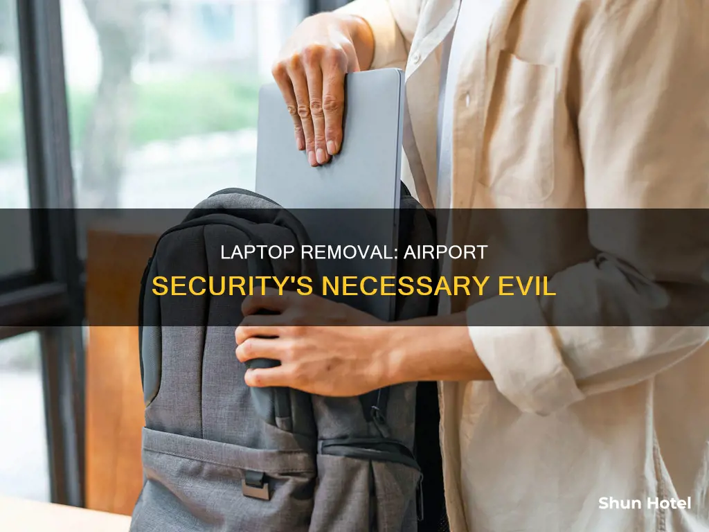 why remove laptops at airport security