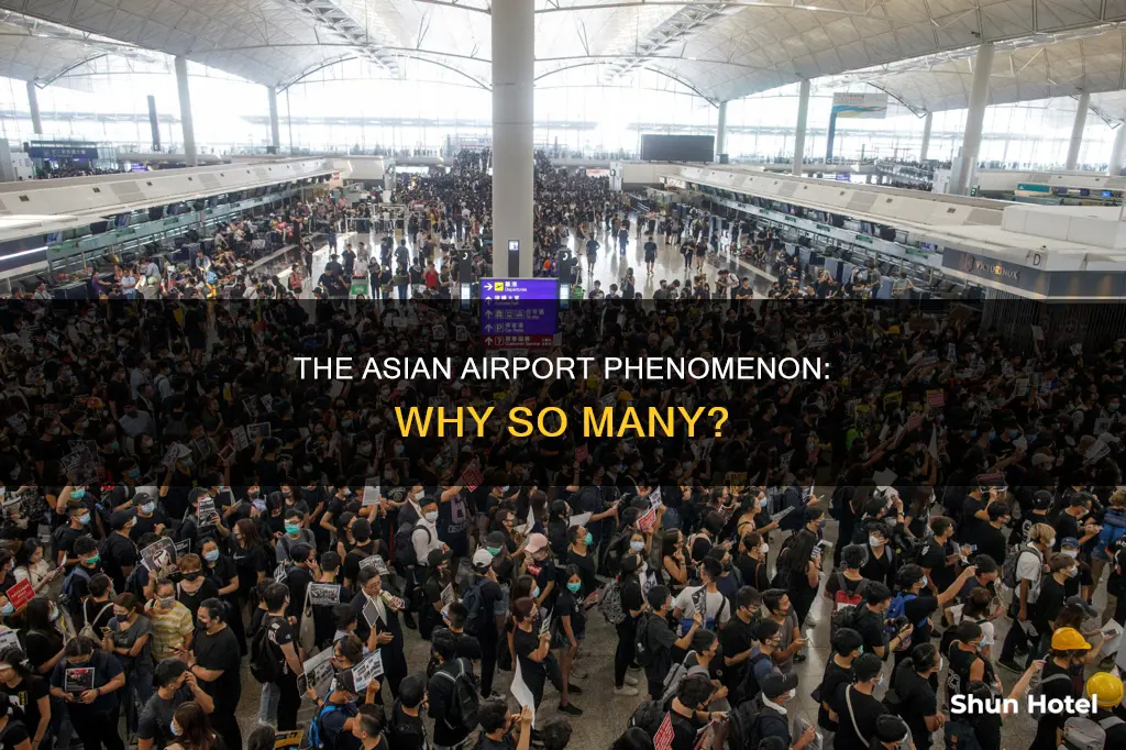 why so many asians in airport