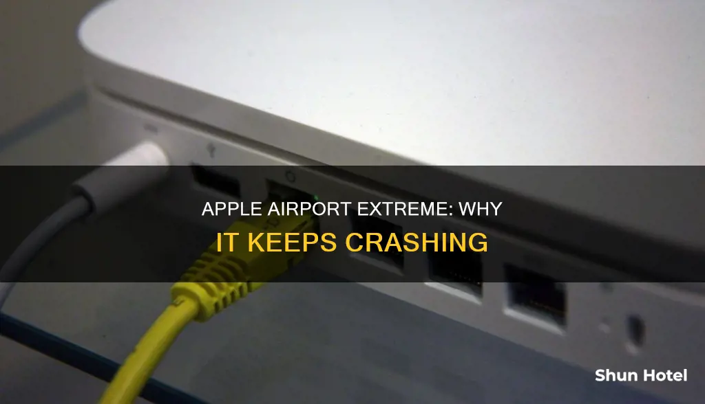 why the apple airport extreme crashes