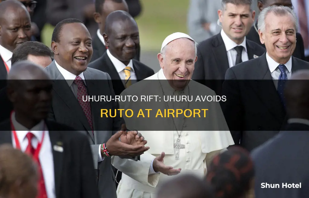 why uhuru avoided ruto at airport