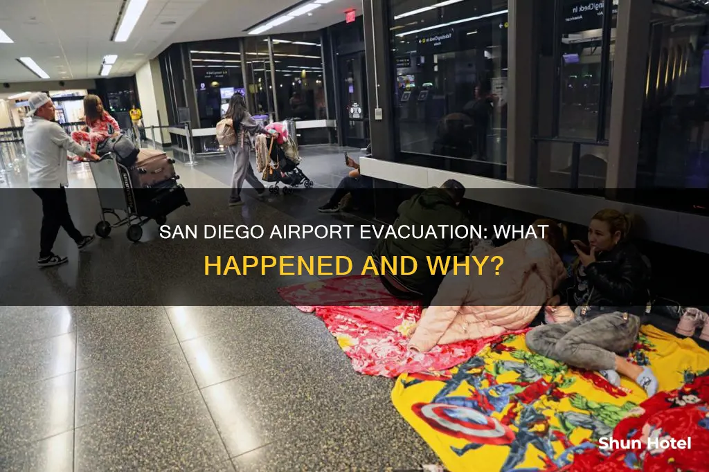 why was san diego airport evacuated