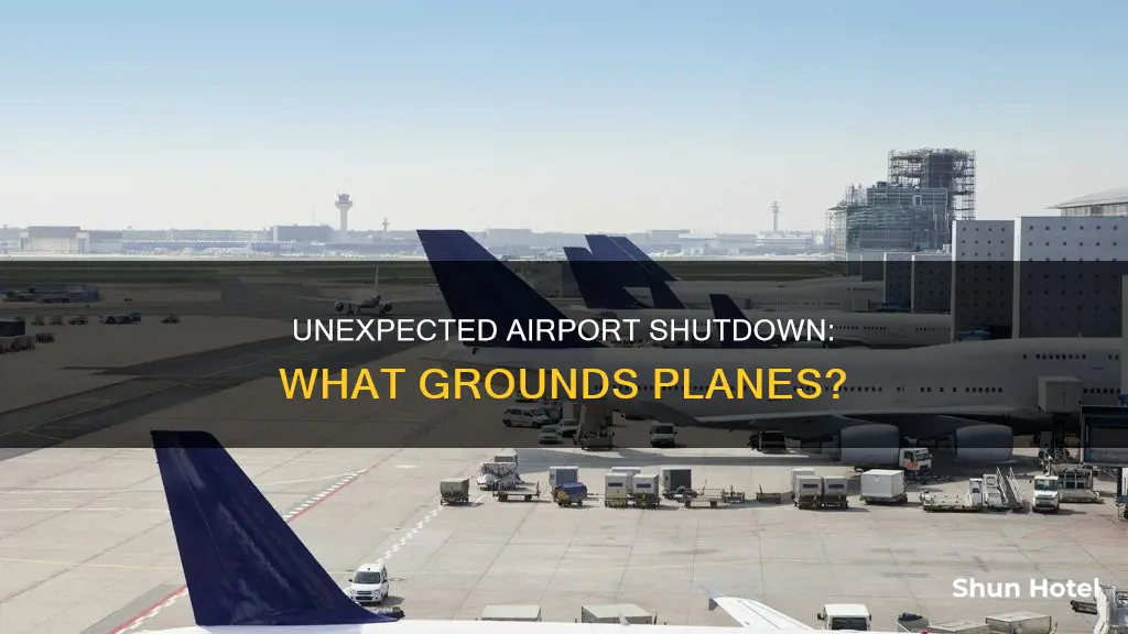 why would an airport ground planes