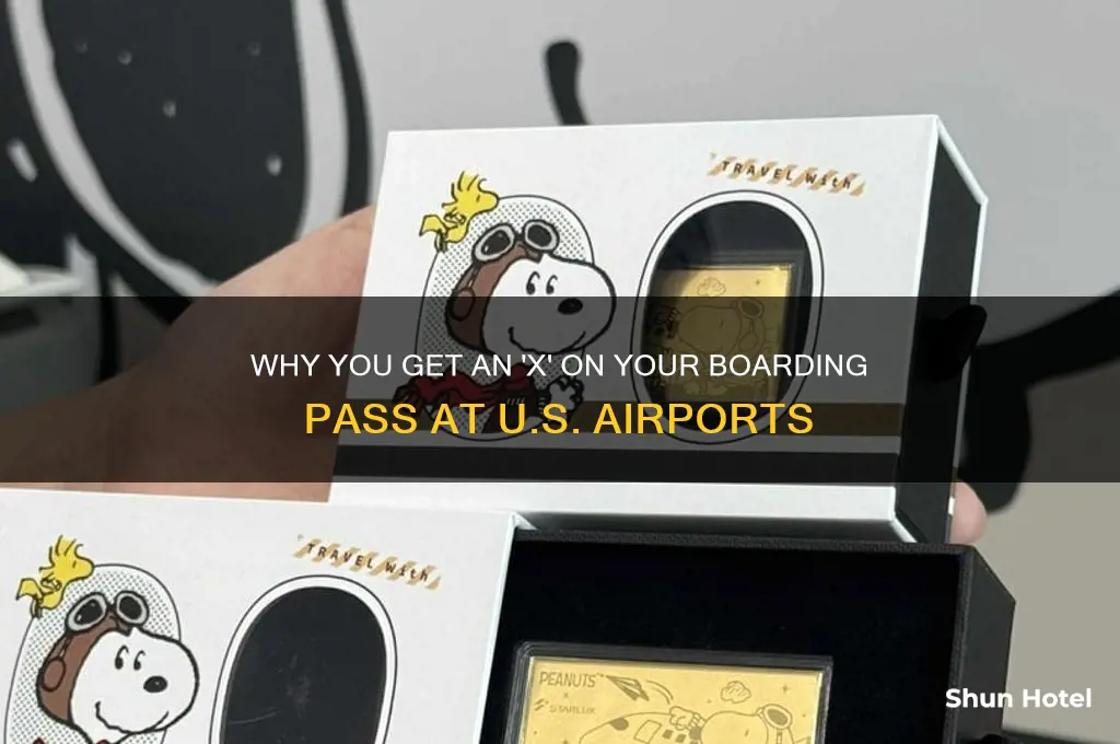 why you get x when entry to us airport