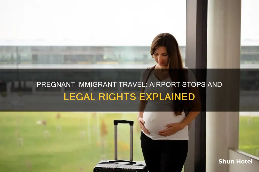 will a pragnant immigrant get stopped at the airport