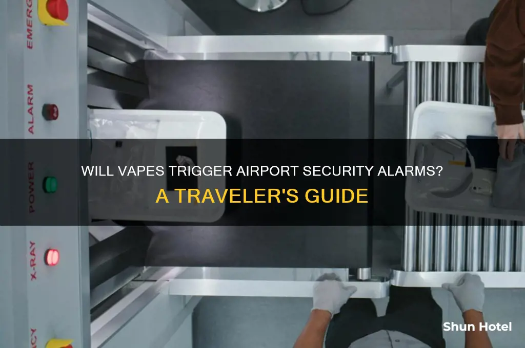 will a vape get flagged in airport security