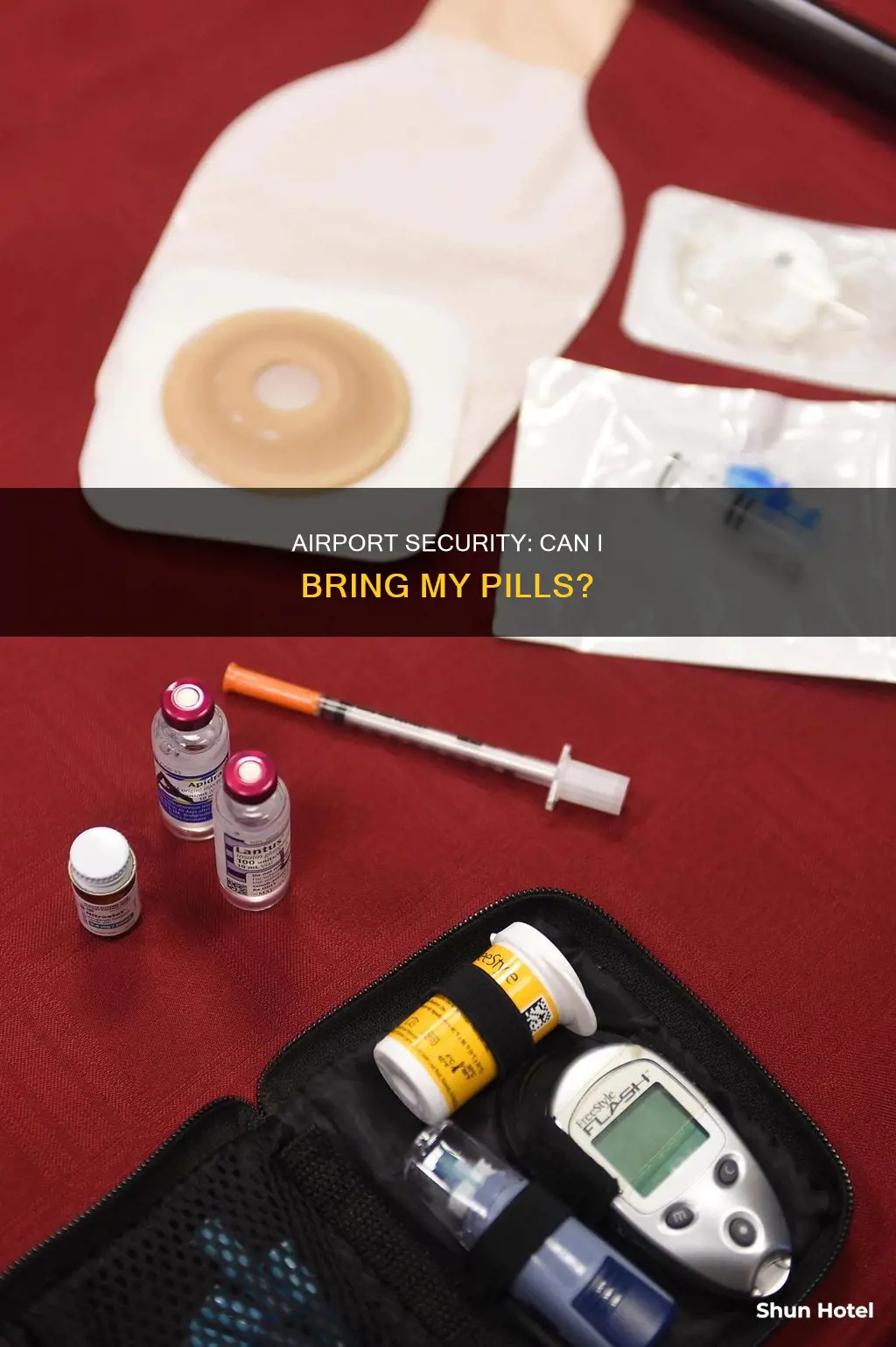 will airport security check my pills
