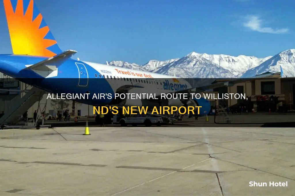 will alliganair fly into willsiston nd new airport