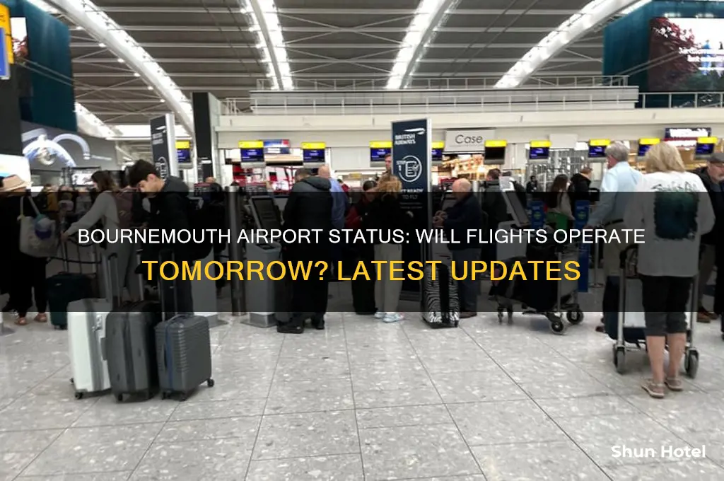 will bournemouth airport be open tomorrow