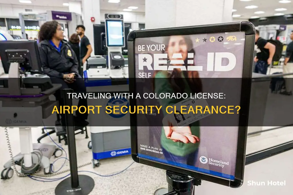will colorado license work at airports