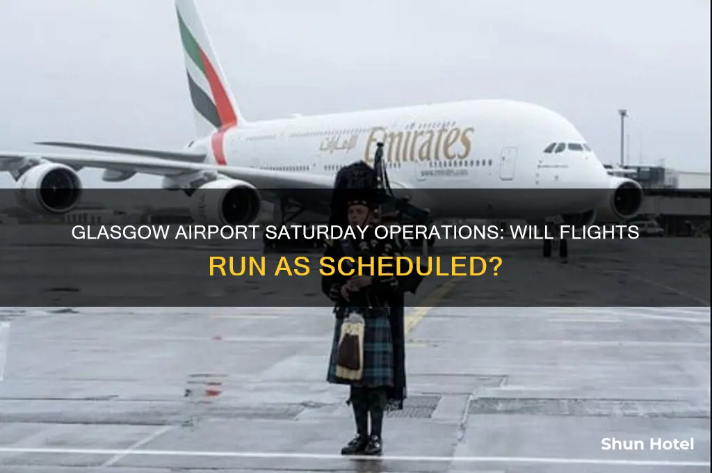 will glasgow airport be open on saturday