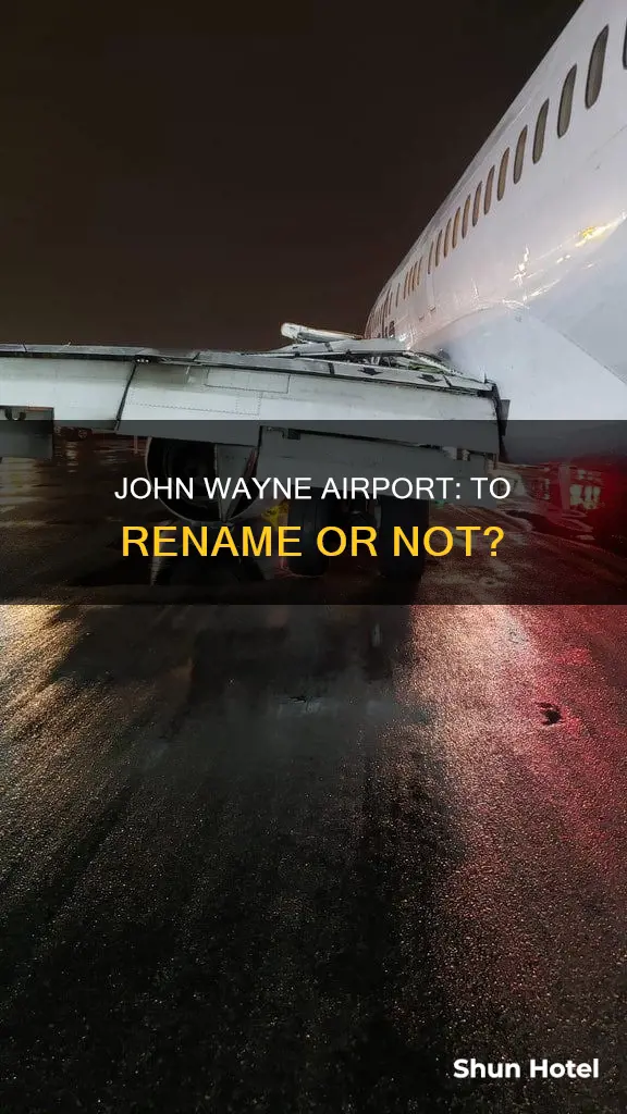 will john wayne airport be renamed