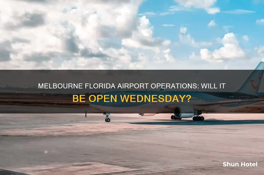 will melbourne florida airport be open wednesday