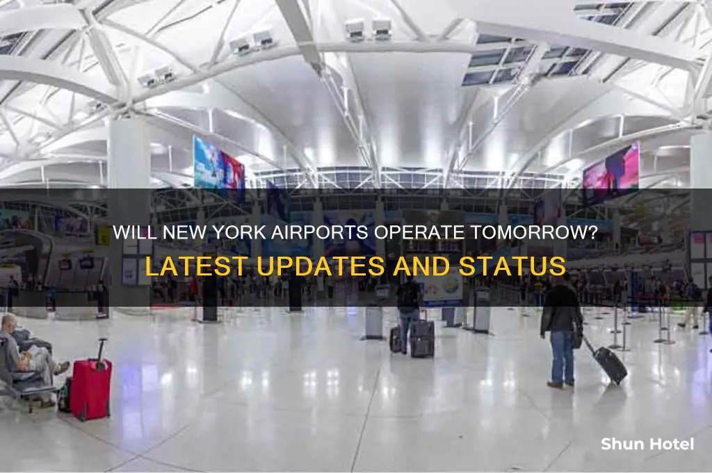 will new york airports be open tomorrow