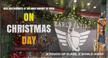 Orlando Airport Restaurants: Open on Christmas Day?