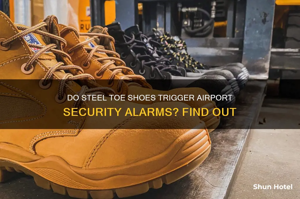 will steel toe shoes get beeped at airport