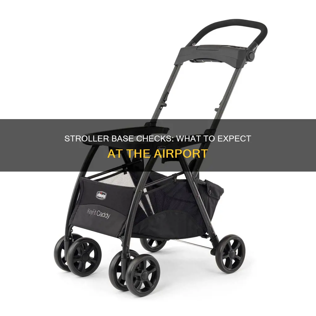 will the airport check stroller base