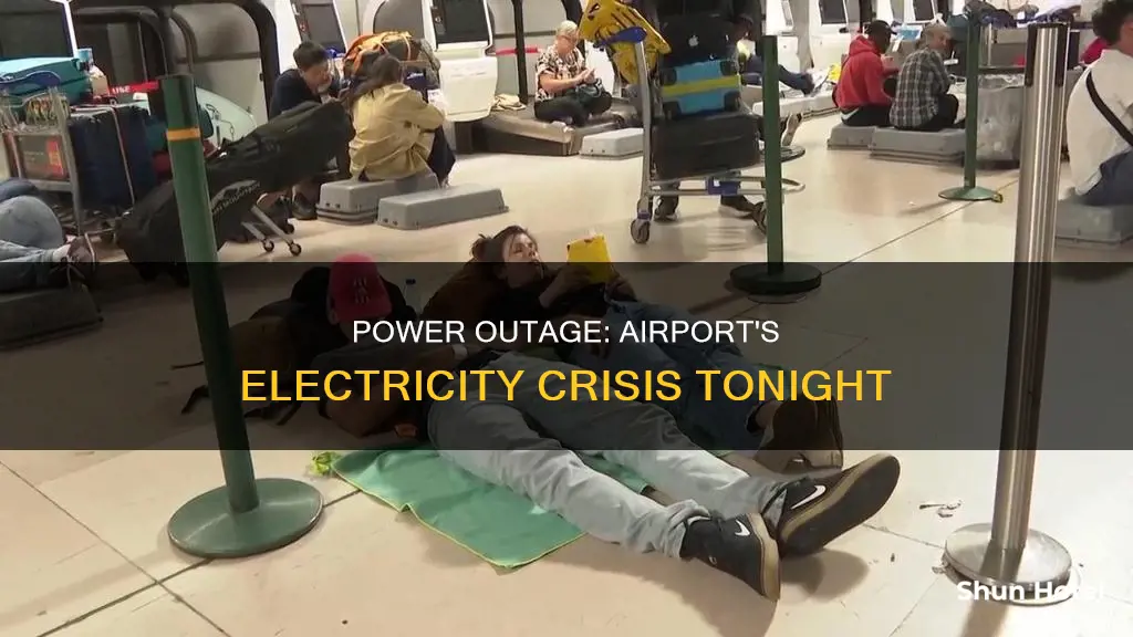 will the airport lose power tonight