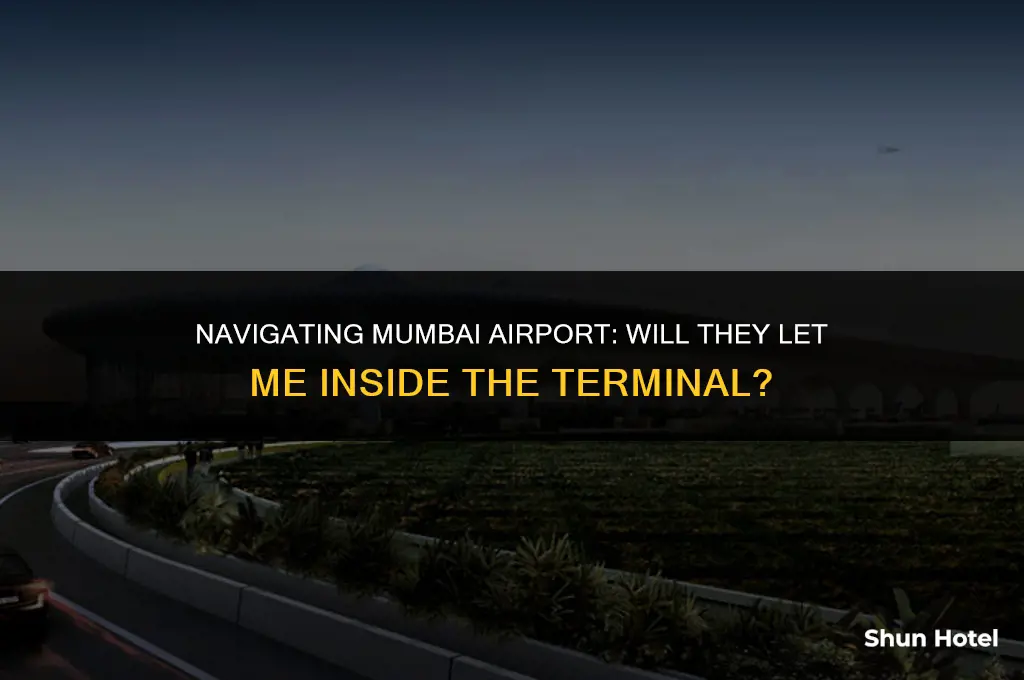 will they let me inside the terminal at mumbai airport